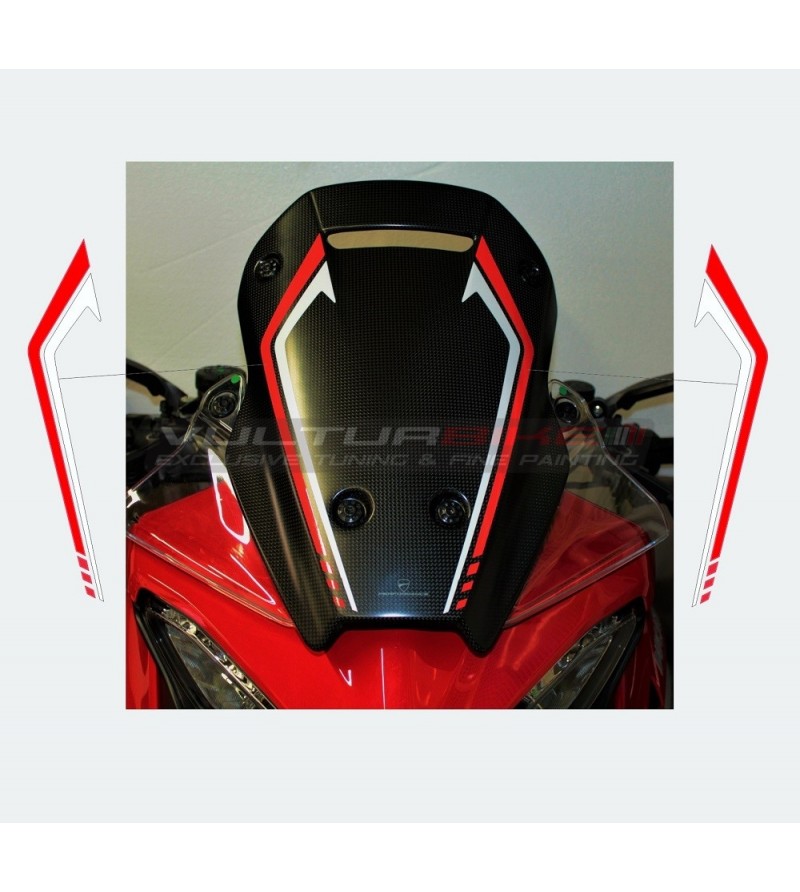 Profilés adhésifs pour pare-brise bulle - Ducati Multistrada V4 / Rally
