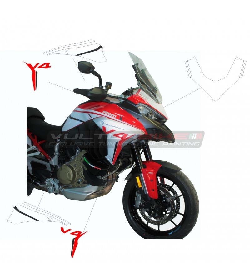 Kit de pegatinas de diseño personalizado - Ducati Multistrada V4
