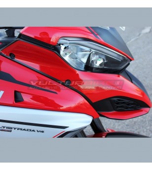 Komplette Kit Aufkleber Silber Design V4 - Ducati Multistrada V4
