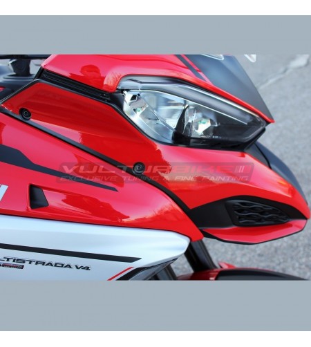 Autocollants kit complets argent design V4 - Ducati Multistrada V4 