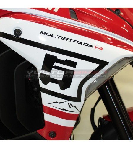 Kit de pegatinas completo Route Pikes Peak diseño - Ducati Multistrada V4 / V4S 