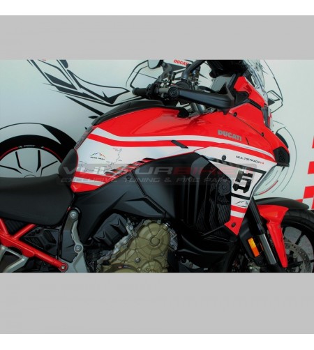 Kit de pegatinas completo Route Pikes Peak diseño - Ducati Multistrada V4 / V4S 