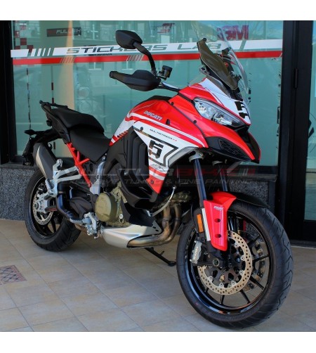 Komplette Aufkleber Kit Route Pikes Peak Design - Ducati Multistrada V4 / V4S 