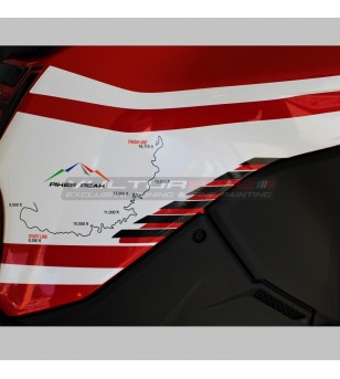 Komplette Aufkleber Kit Route Pikes Peak Design - Ducati Multistrada V4 / V4S