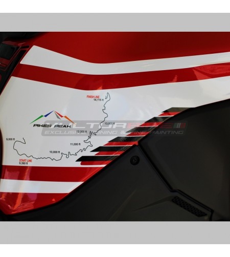Kit de pegatinas completo Route Pikes Peak diseño - Ducati Multistrada V4 / V4S 