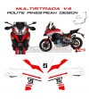 Kit de pegatinas completo Route Pikes Peak diseño - Ducati Multistrada V4 / V4S 