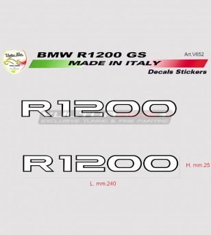 Stickers' kit for BMW R1200 GS motorcycle 2 pieces