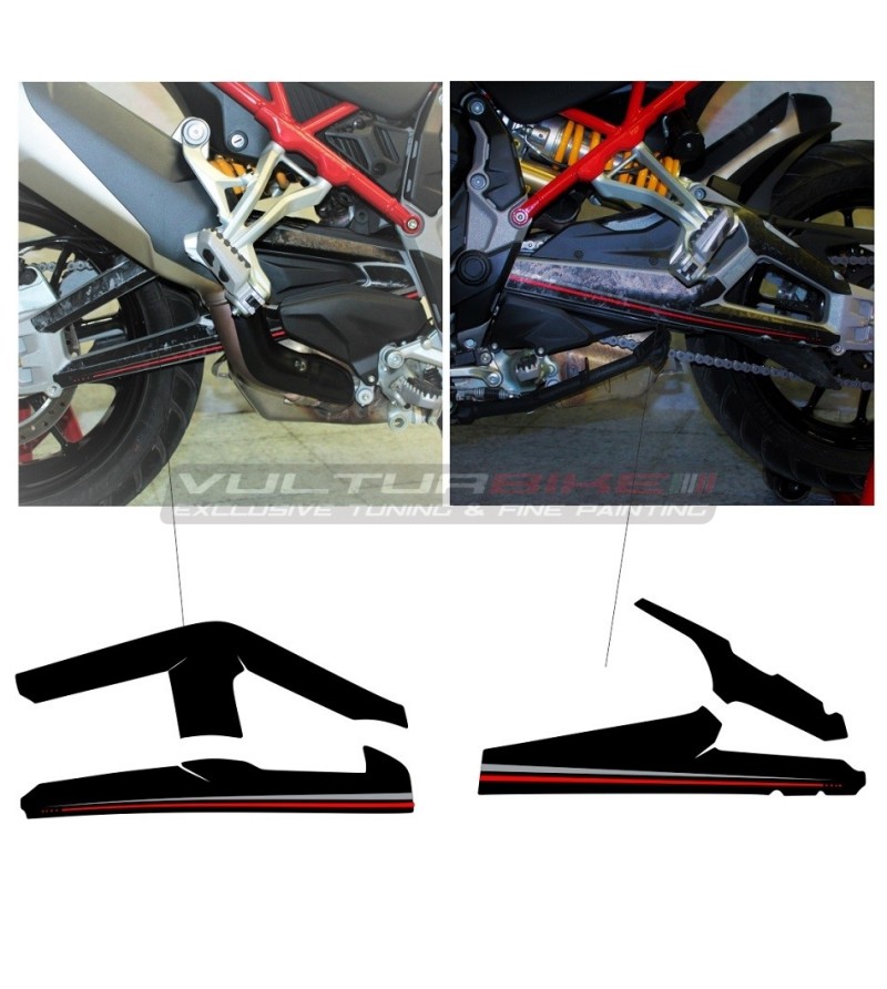 Aufkleber für Seitenverkleidungen Abdeckung Airbox Ducati Multistrada V4  Rally