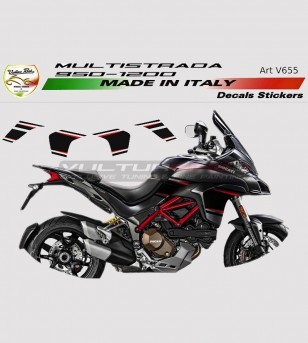 Kit de pegatinas negras para Ducati Multistrada 950/1200 DVT