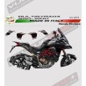 Schwarzer Aufklebersatz für Ducati Multistrada 950/1200 DVT