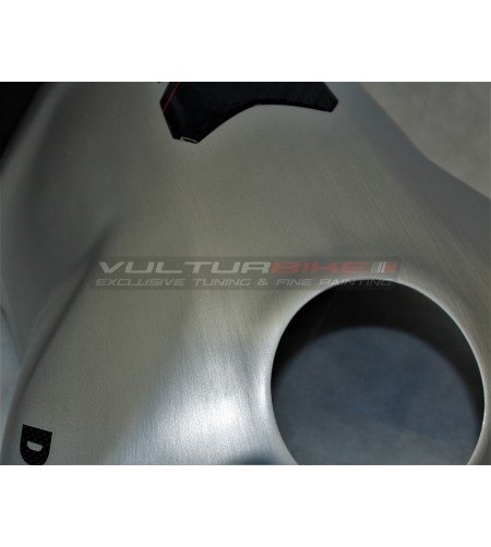 Gebürsteter Aluminiumeffekt Carbon Tankdeckel - Ducati Panigale V4 streetfighter V4 