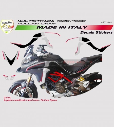 Sticker-Kits für Ducati Multistrada Volcano Gray
