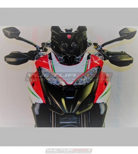 Adesivo per cupolino design tricolore - Ducati Multistrada V4 / V4S 