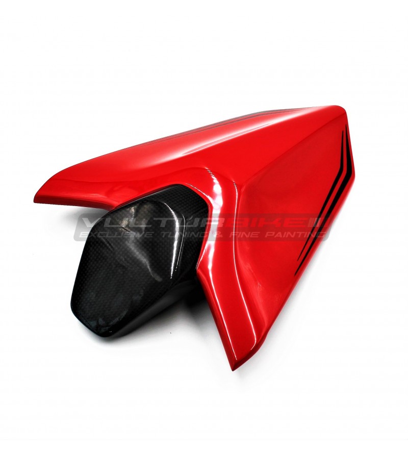 Custom carbon fiber passenger seat cover - Ducati Panigale V4 / V2 / Streetfighter V4