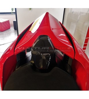 Custom carbon fiber passenger saddle cover - Ducati Panigale V4 / V2 / Streetfighter V4