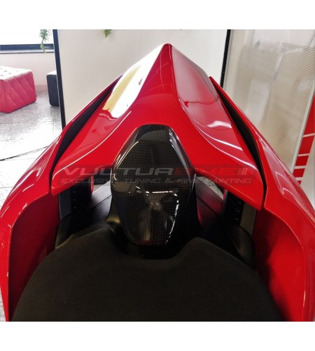 Personalisierte Kohlefaser Beifahrer Sattel Abdeckung - Ducati Panigale V4 / V2 / Streetfighter V4 