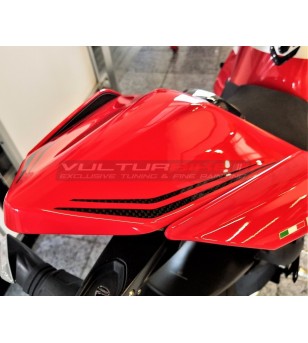 Couverture de selle passager en fibre de carbone personnalisée - Ducati Panigale V4 / V2 / Streetfighter V4