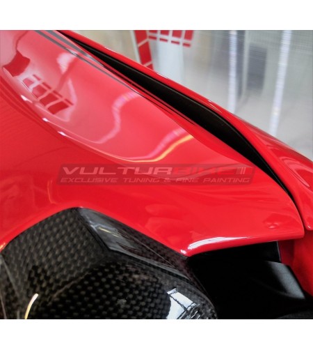 Personalisierte Kohlefaser Beifahrer Sattel Abdeckung - Ducati Panigale V4 / V2 / Streetfighter V4 