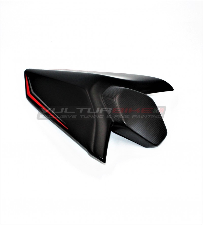 Carbon fiber passenger seat cover - Ducati Streetfigter V4 / V4S