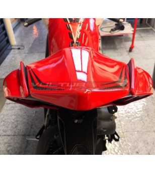 Cubierta de sillín de pasajero de fibra de carbono personalizada - Ducati Panigale V4 / V2 / Streetfighter V4