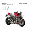Heckaufkleber Design S CORSE - Ducati Streetfighter V4 / V2 
