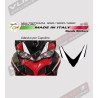 Aufkleber für zweifarbige Windschutzscheibe Ducati Multistrada 950/1200/1260/Enduro 